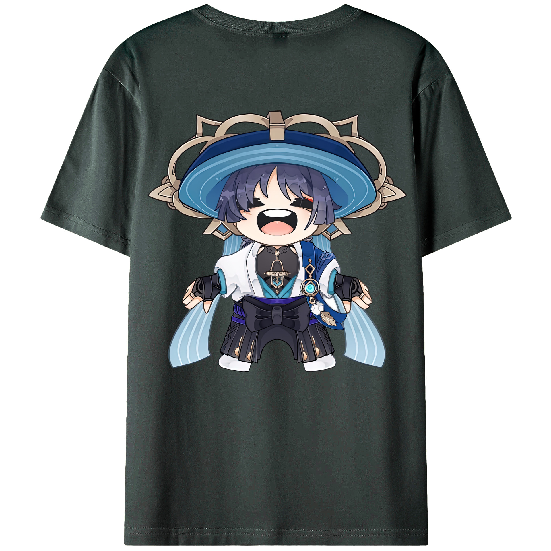 げんし神 さんペい genshin Sanpei 綿100％ メンズ半袖Tシャツ（バックプリント） 通気性